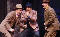 From left: Joel Hurt Jones, Quinn Patrick Shannon and Gavan Pamer in the Public’s Guys & Dolls - PHOTO COURTESY OF PITTSBURGH PUBLIC THEATER