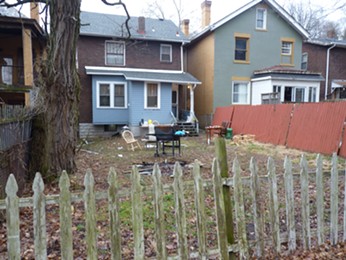 The shootings took place in the backyard of this Wilkinsburg home - PHOTO BY REBECCA NUTTALL