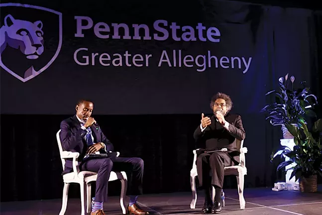 Since 2017, Penn State Greater Allegheny’s Crossing Bridges Summit has invited national and local speakers to address racism. In 2019, Dr. Johnathan White, Assistant Teaching Professor of History at Greater Allegheny spoke with Dr. Cornel West.