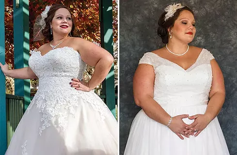Model Karin Mottey, co-owner of Koda Bridal, poses in some of the wedding dresses available at their Mount Lebanon Store - PHOTOS COURTESY OF WARGO PHOTOGRAPHY