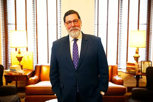Mayor Bill Peduto poses for a portrait inside his office at the City County Building in February 2020 in Downtown Pittsburgh. - CP PHOTO: JARED WICKERHAM