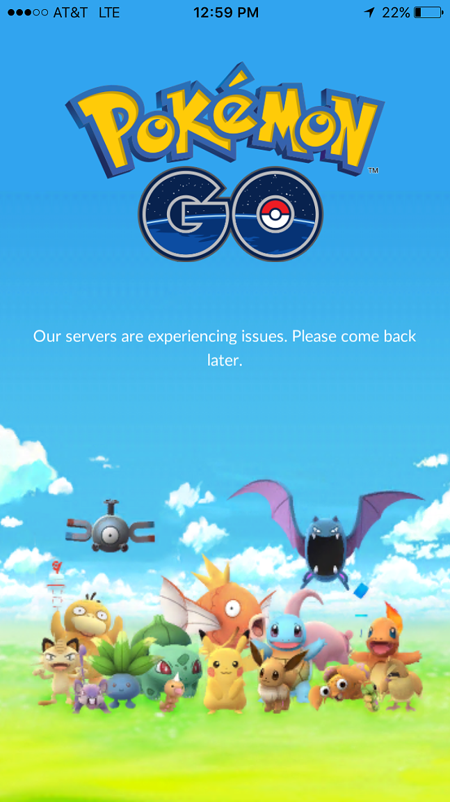 A screen all too familiar to Pokemon Go players. - NIANTIC