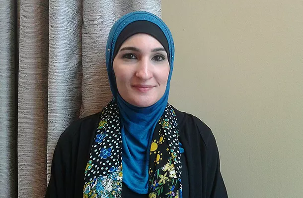 Linda Sarsour, executive director of the Arab American Association of New York, spoke at Local Progress' national meeting about combating Islamophobia. - PHOTO BY ASHLEY MURRAY