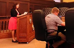 Speaker Amy Rafferty told the Allegheny County Board of Health that she opposes an HPV vaccine mandate. - CP PHOTO BY ASHLEY MURRAY