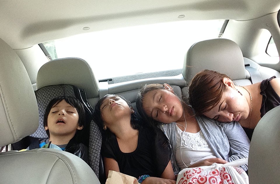 Martín's family on their way home from visiting Martín in jail - CP PHOTO BY RYAN DETO