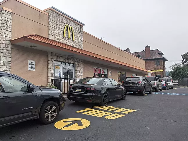 McDonalds drive-thru restaurant on Allegheny Avenue on Pittsburgh's North Side - CP PHOTO: LISA CUNNINGHAM