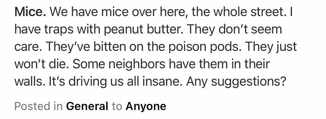 SCREENSHOT TAKEN FROM NEXTDOOR