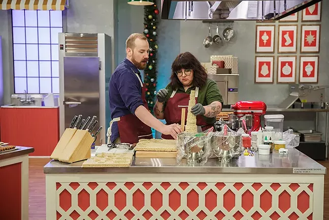 Holiday Baking Championship: Gingerbread Showdown contestants Daniel Wilson (left) and Marla Mae Harvey (right) - PHOTO: COURTESY OF THE FOOD NETWORK