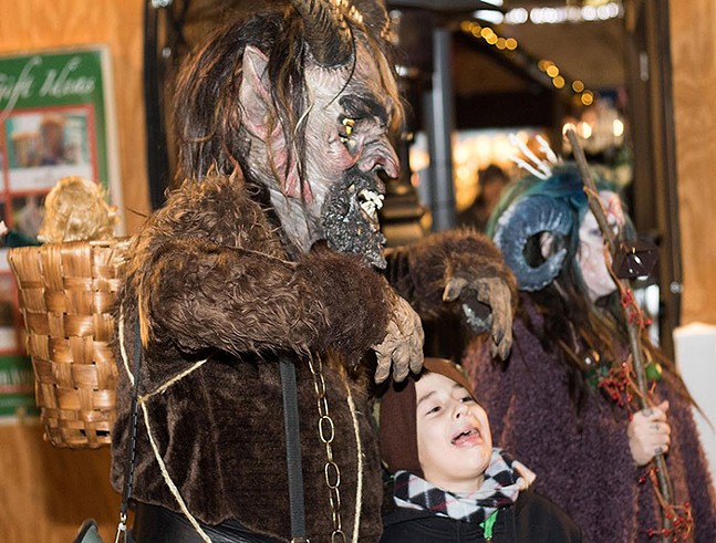 Krampusnacht takes over Market Square in Downtown Pittsburgh - CP PHOTO: LUKE THOR TRAVIS
