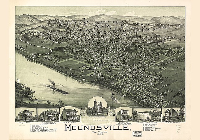 Map of Moundsville, West Virginia 1899 - IMAGE: LIBRARY OF CONGRESS