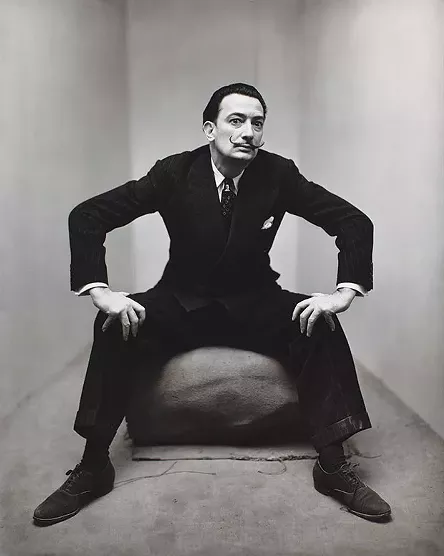 Irving Penn: Beyond Beauty opens June 17 at the Frick Art Museum - Photo of Salvador Dali - IMAGE COURTESY OF SMITHSONIAN AMERICAN ART MUSEUM, GIFT OF THE ARTIST. COPYRIGHT © THE IRVING PENN FOUNDATION