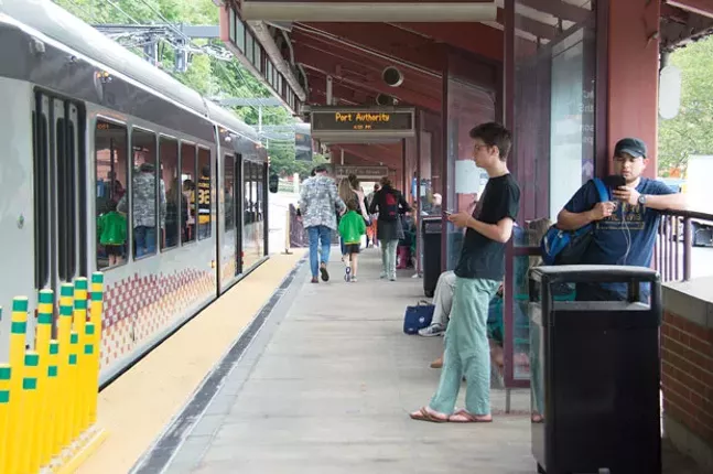 Will undocumented immigrants riding Pittsburgh light-rail face deportation for failing to pay their fare? - CP PHOTO BY JORDAN MILLER