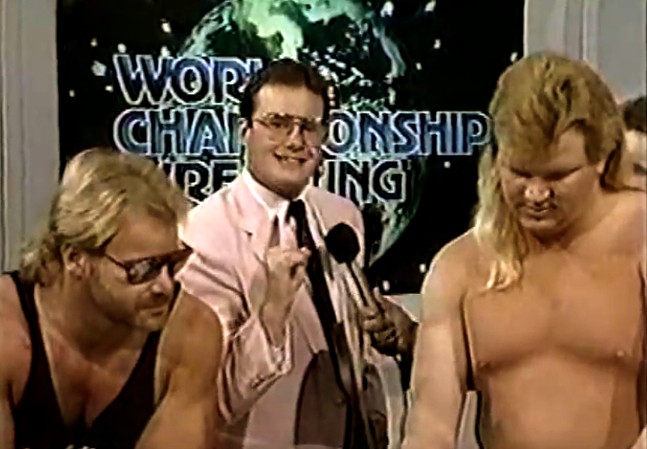 Jim Cornette (center) and the Midnight Express