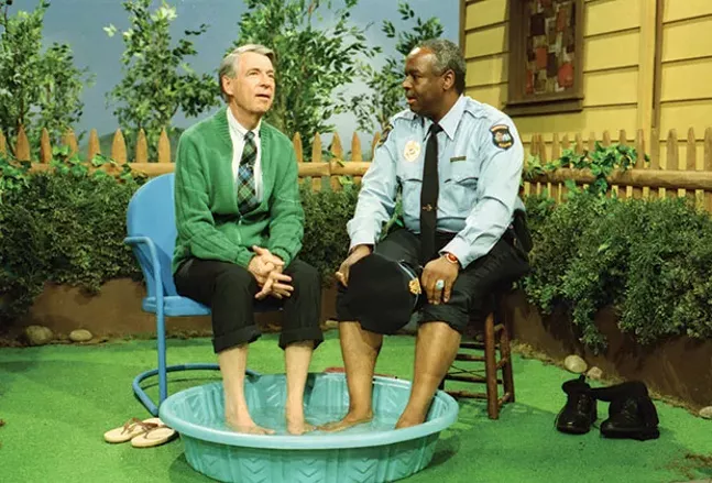 Fred Rogers with Francois Scarborough Clemmons from his show Mr. Rogers Neighborhood in the film, Won’t You Be My Neighbor? - PHOTO COURTESY OF JOHN BEALE