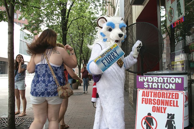 A hydration station outside Furnando’s during Anthrocon - CP FILE PHOTO