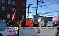 Pittsburgh Public-transit advocates and union groups protest Uber
