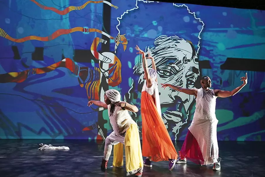 Ni’Ja Whitson, Jonathan Gonzalez, and Duane Cyrus in Virago-Man Dem - JULIETA CERVANTES