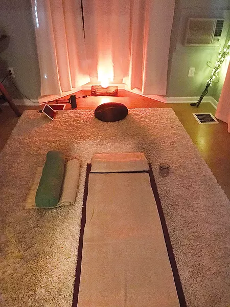 The yoga nidra room at Healing Roots - CP PHOTO: JORDAN SNOWDEN