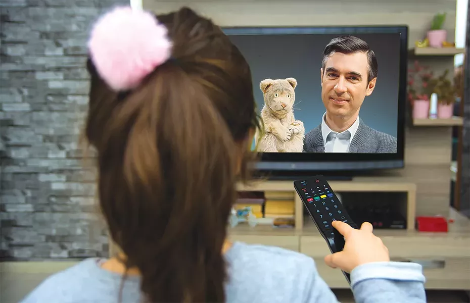 IMAGE OF FRED ROGERS AND DANIEL TIGER COURTESY OF THE FRED