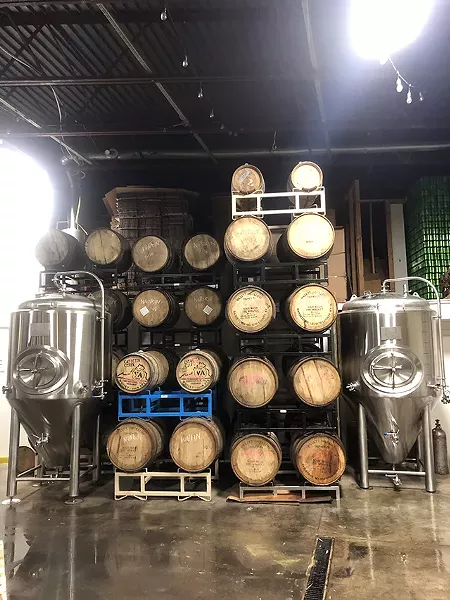 Oak barrels for fermentation - CP PHOTO: JORDAN SNOWDEN