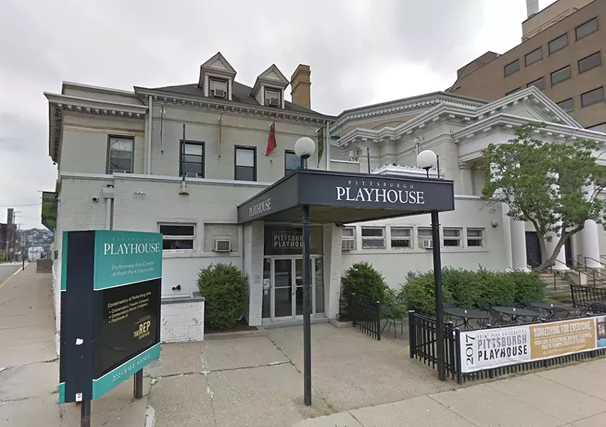 The former location of the Pittsburgh Playhouse on Craft Avenue in Oakland - ©2019 GOOGLE