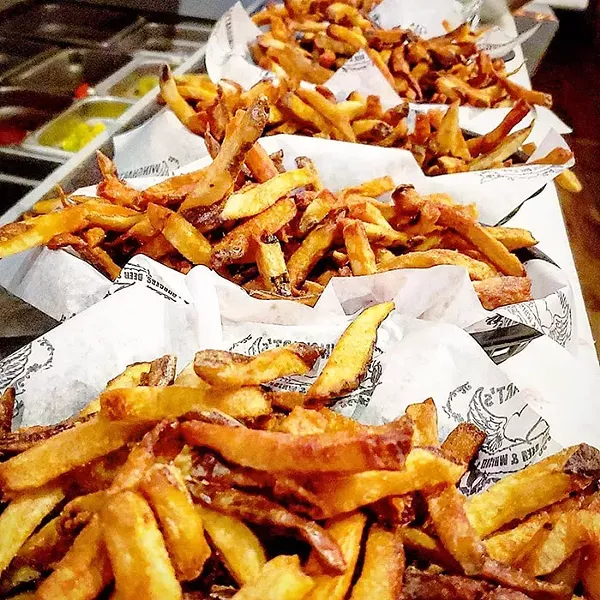 Fries from Winghart’s Burger & Whiskey Bar