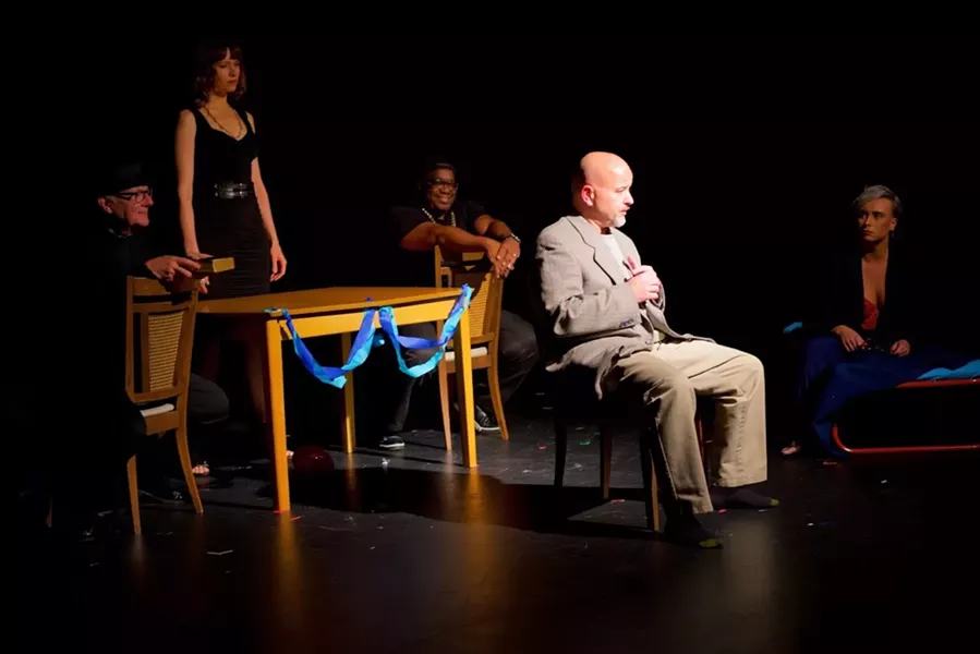 A scene from 2018 PNWF play “I Forgot To Worry” by Lawrence Paone. - PHOTO: BRITTANY CREEL
