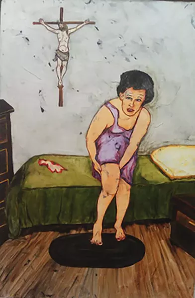“Knew Testament 2,” a painting by Steven Sherrill