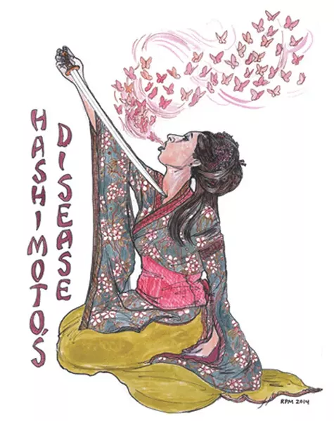 Art by Rachel Masilamani from "Hashimoto's Disease"