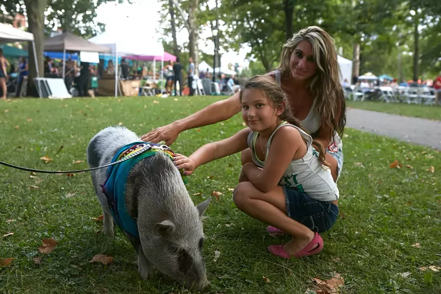 Natalie Fristick and her daughter at VegFest 2016 - PHOTO COURTESY OF SPLICE PHOTOGRAPHY