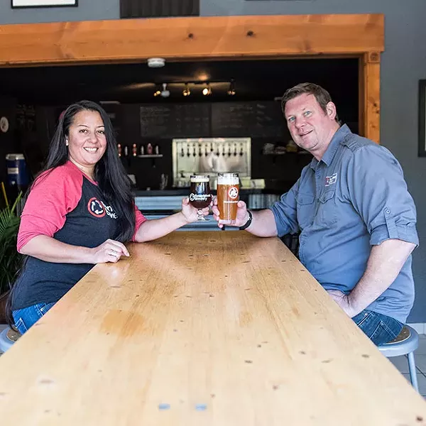Roundabout Brewery co-owners Diana and Steve Sloan - CP PHOTO BY XAVIER THOMAS