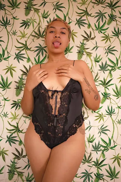 Tatiana Farfan-Narcisse modeling lingerie