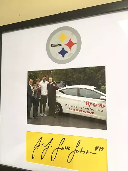 JuJu Smith-Schuster after passing his test - CP PHOTO BY ALEX GORDON