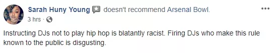 SCREENSHOT TAKEN FROM FACEBOOK