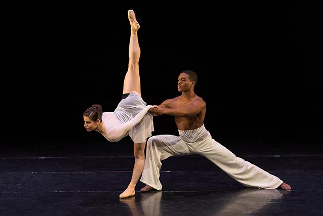 Dara Schlesinger and James Regester in Edwaard Liang’s “The Art of War” - KATIE GING