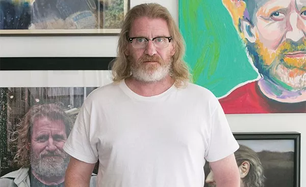 John Riegert in SPACE Gallery in 2016 - CP PHOTO: JOHN COLOMBO