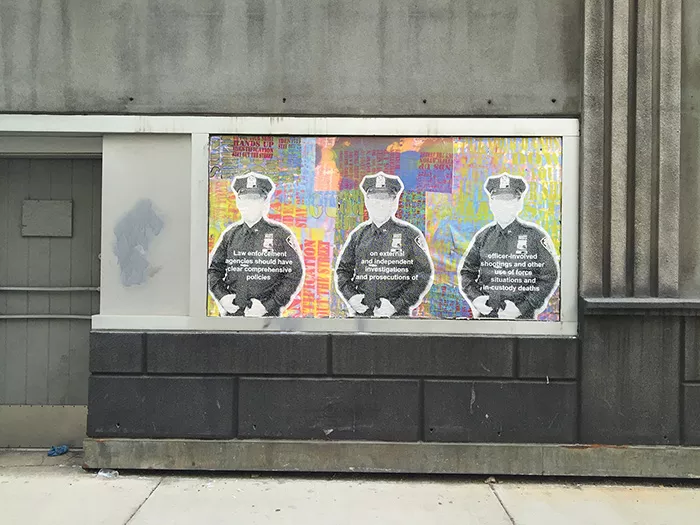 D.S. Kinsel's What They Say, What They Said on the Rosa Villa building in 2016 - CP PHOTO: LISA CUNNINGHAM