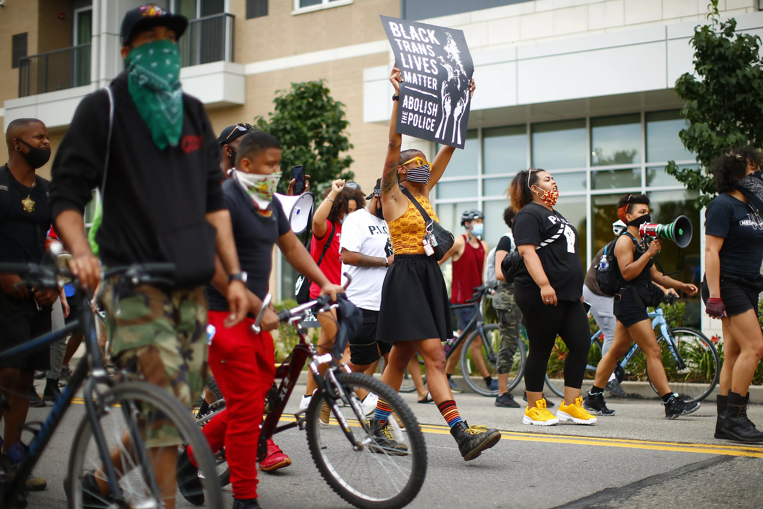 Photos Protesters revisit scene of tear gas, rubber bullets used