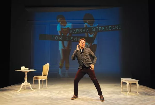 Tom Lenk in Buyer & Cellar, at Pittsburgh Public Theater - PHOTO COURTESY OF PITTSBURGH PUBLIC THEATER