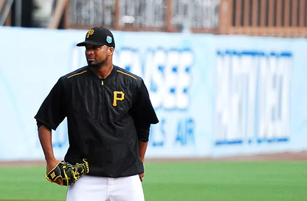 Francisco Liriano at Pirates spring training - PHOTO BY CHARLIE DEITCH