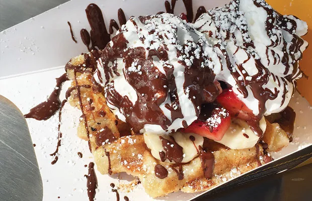 The WMD (Wafel of Massive Deliciousness), at Kennywood - CP PHOTO BY KRISTA JOHNSON