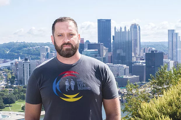 No One Left Behind Pittsburgh Director Matt Landis - CP PHOTO BY JAKE MYSLIWCZYK