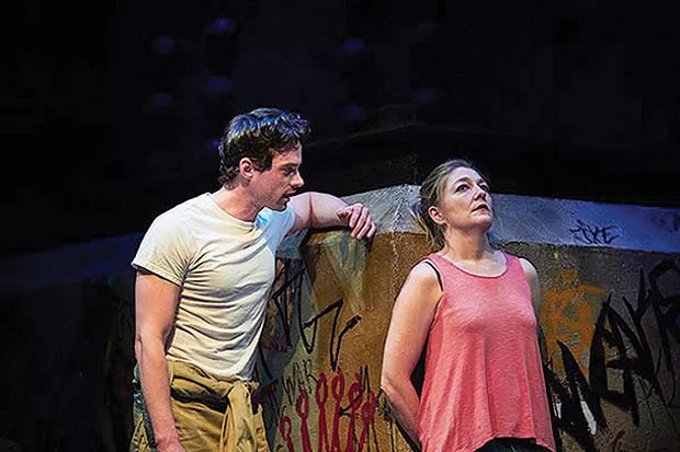 JD Taylor and Rebecca Harris in Ironbound, at City Theatre - PHOTO COURTESY OF KRISTI JAN HOOVER