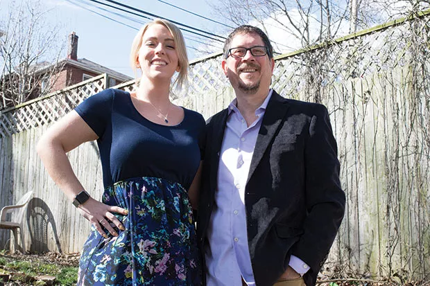 Patrick Nightingale, with his wife, Teresa, are marijuana advocates who believe medical cannabis can reduce the number of opioids prescribed in the Pittsburgh area. - CP PHOTO BY JAKE MYSLIWCZYK