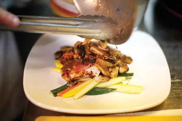 Chicken scallopini with mushroom marsala sauce - CP PHOTO BY JARED WICKERHAM
