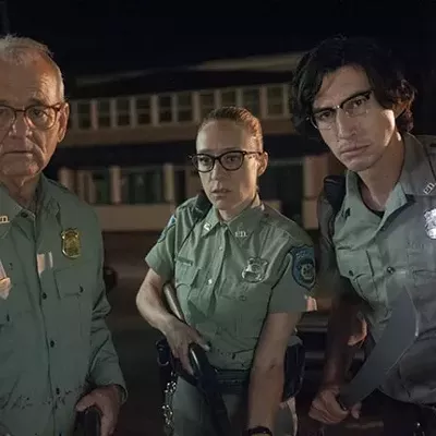 Bill Murray, Chloe Sevigny, and Adam Driver in The Dead Don't Die