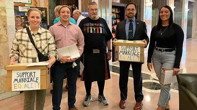 Local LGBTQ activists deliver thousands of letters supporting Respect for Marriage Act - Vimarsana News