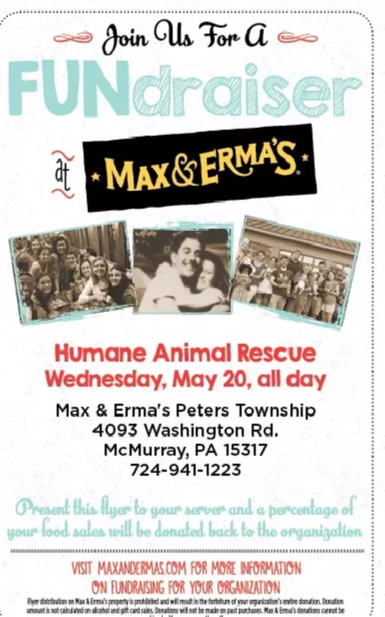 Max Erma S Fundraiser Max Erma S Fundraisers Food Drink