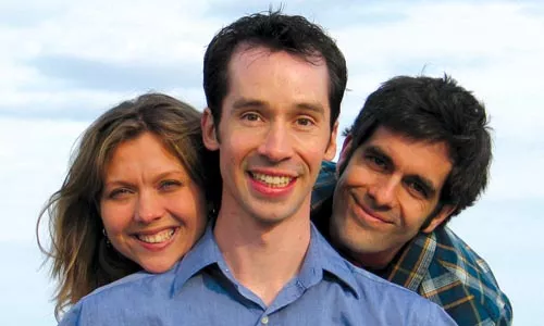 YERT-itude: from left, Julie Dingman Evans, Mark Dixon and Ben Evans. Photo courtesy of Gregg Dixon.