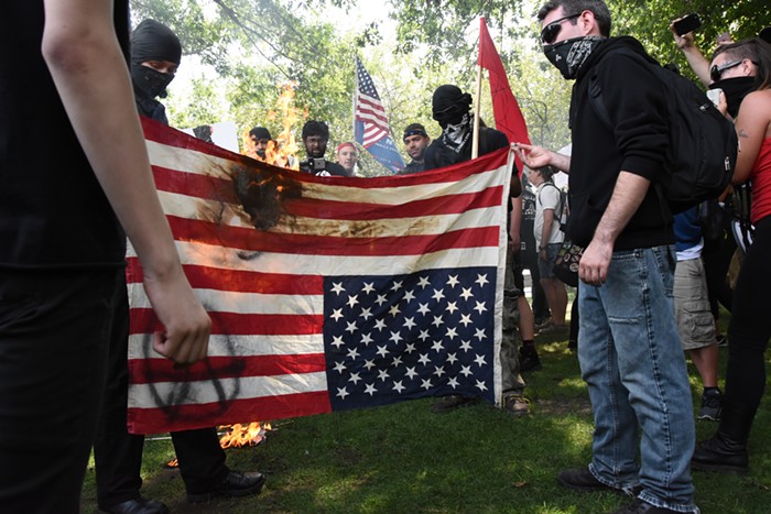 Flag burning